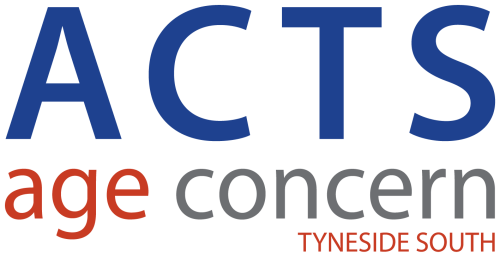 Age concern Tyneside South logo with the text: ACTS age concern Tyneside South