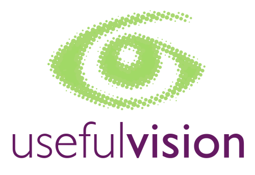 Useful Vision Logo with Eye Artwork