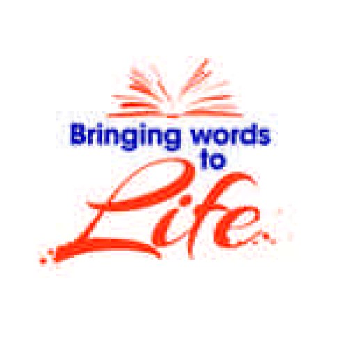 Logo with the words: Bringing words to life