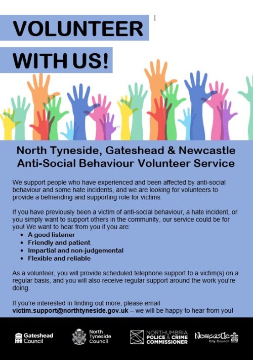ASB Victim Support Volunteer Service - Flyer