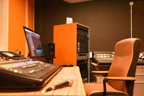 The Soundroom control room for recording 