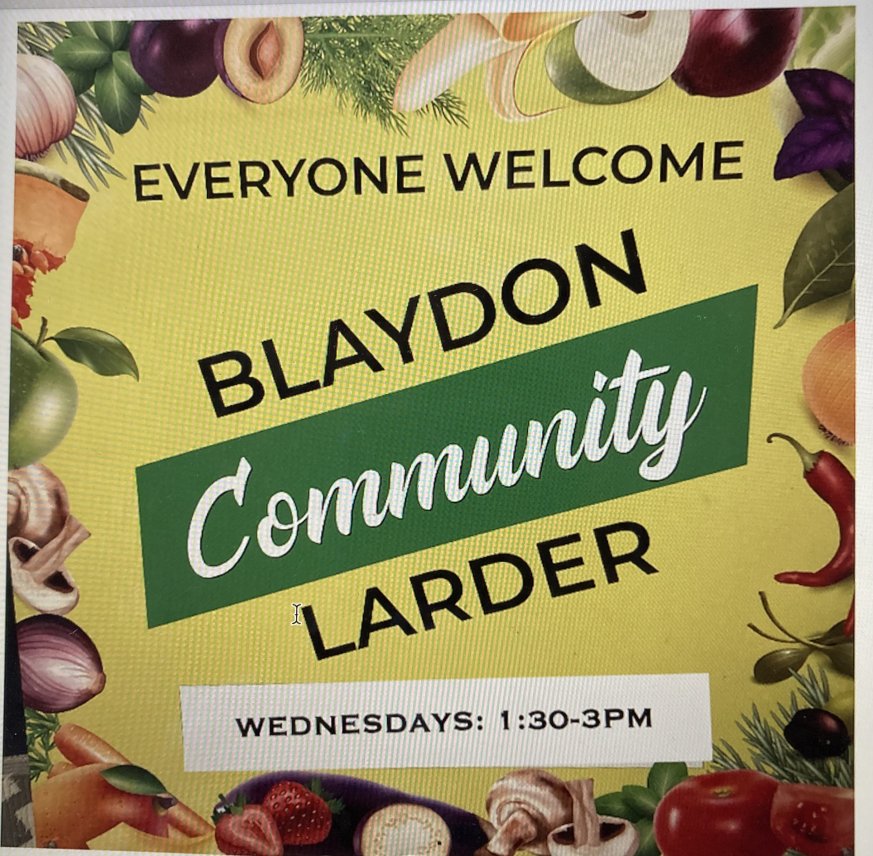 Blaydon Community Larder ~ Open on Wednesdays 1:30 - 3pm