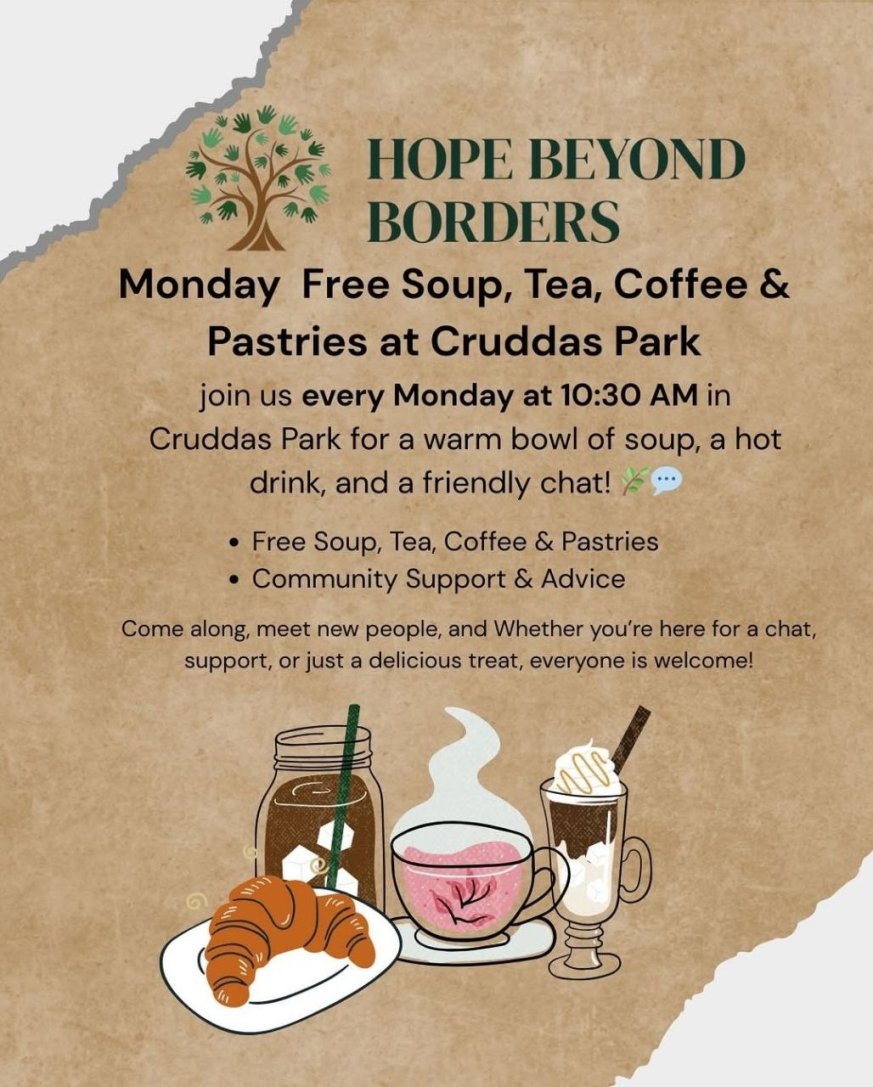  FREE soup, coffee, and pastries every Monday
