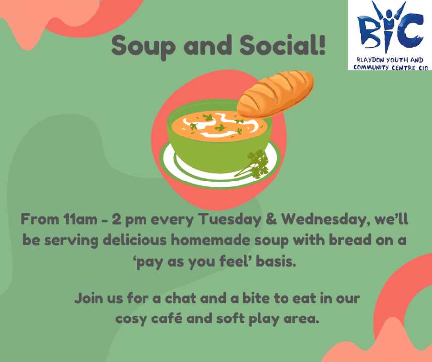 Blaydon YCC Soup and Social