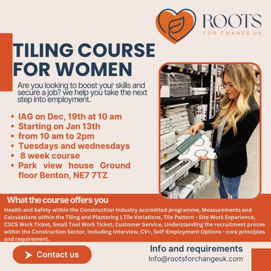 Tiling course for women