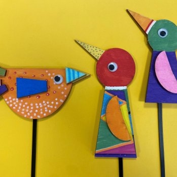 Crafternoon: Bird Garden Stakes