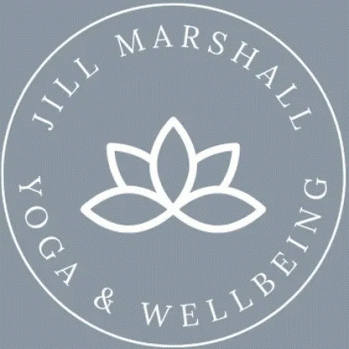 The words Ji;; Marshall Yoga and wellbeing