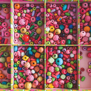 coloured beads