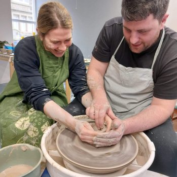 hand crafted porcelain tealight holder