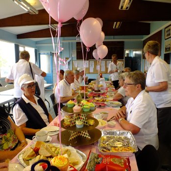 people enjoying a party at LEAM LANE BOWLING CLUB