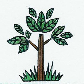 Friends of Whickham Library Garden Logo of a tree illustration