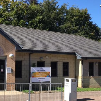 Image of the front of the Felling Volunteer Library building.